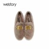 westory商场同款金属环懒人鞋毛毛鞋S20CM70791 商品缩略图0