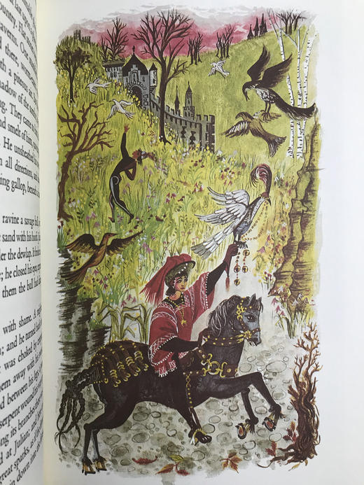 福楼拜《简单的心/圣朱利安传奇/希罗底》 梅·纳玛彩色插图 豪华皮装16开 商品图6