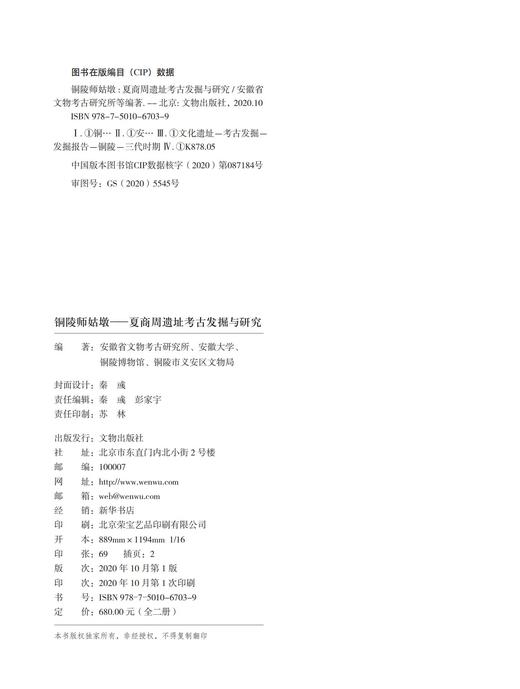 铜陵师姑墩——夏商周遗址考古发掘与研究 商品图1