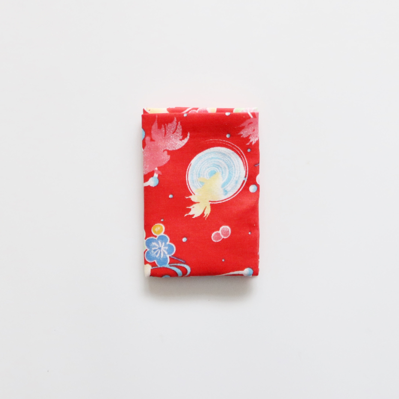 HUJI祤集小方巾插画棉纱花朵