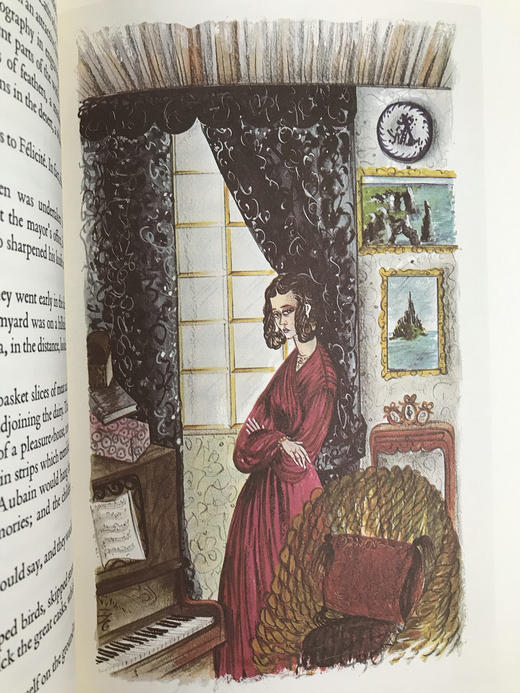 福楼拜《简单的心/圣朱利安传奇/希罗底》 梅·纳玛彩色插图 豪华皮装16开 商品图8