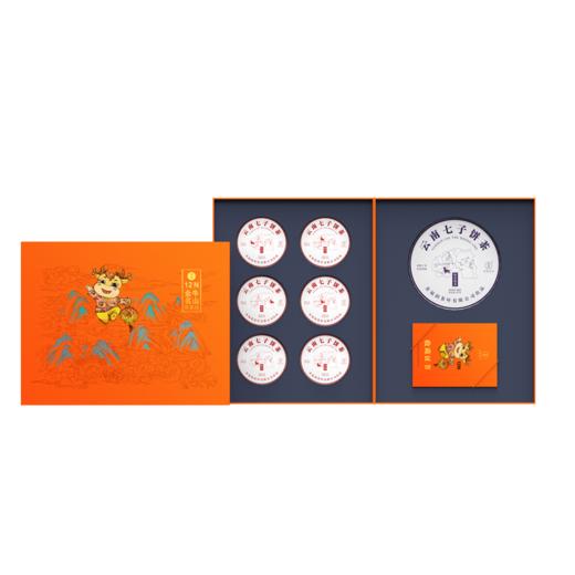 【金牛名山限量版】2021年金牛生肖老茶357克熟茶*1片+ 100克生茶*6片 商品图6