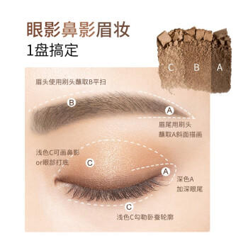 奇士美立体塑性眉粉2#茶棕 商品图2