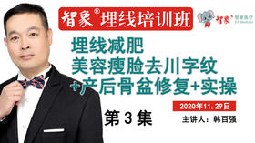 第3集 韩百强 埋线减肥 美容瘦脸去川字纹+产后骨盆修复+实操