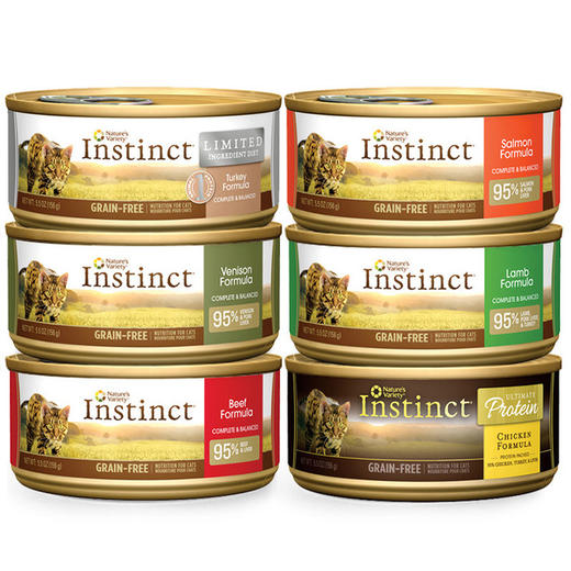 百利猫罐头Instinct无谷物全猫罐成猫幼猫主食罐头牛肉鸡肉湿粮 商品图2