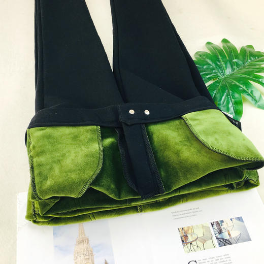爆款加绒加厚520g乳木果润肤裤 牛油果大码弹力小猫魔术裤女长裤 商品图1
