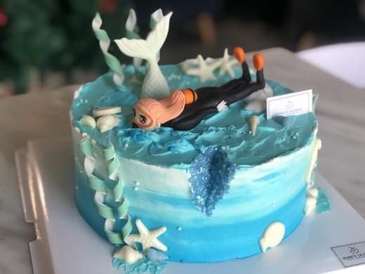 海洋系潜水员奶油蛋糕 商品图1
