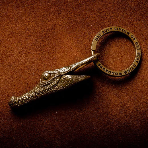 吾蟲-黄铜鳄鱼头夹子动物钥匙挂件包配饰吊坠个性创意礼品励志【官方授权】【48小时发货】 商品图3
