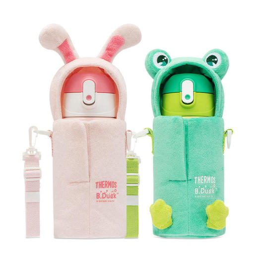 膳魔师青蛙/兔子儿童双盖保温杯赠定制杯套550ml 商品图2