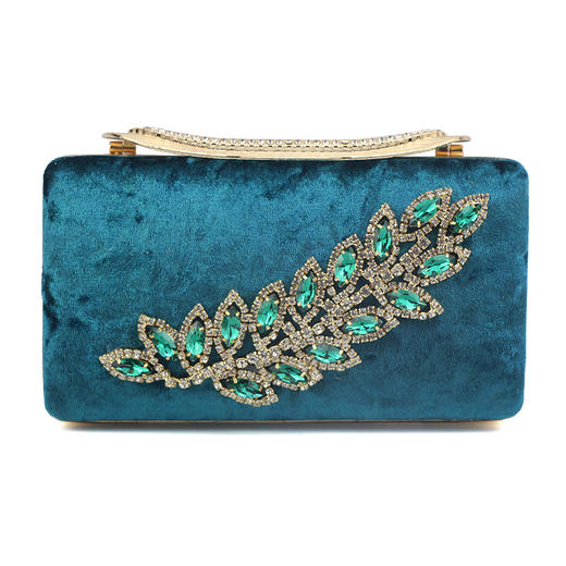 CY-A508新款晚宴手拿包女宴会手包绒面搭配晚礼服的小包百搭旗袍包包 商品图1