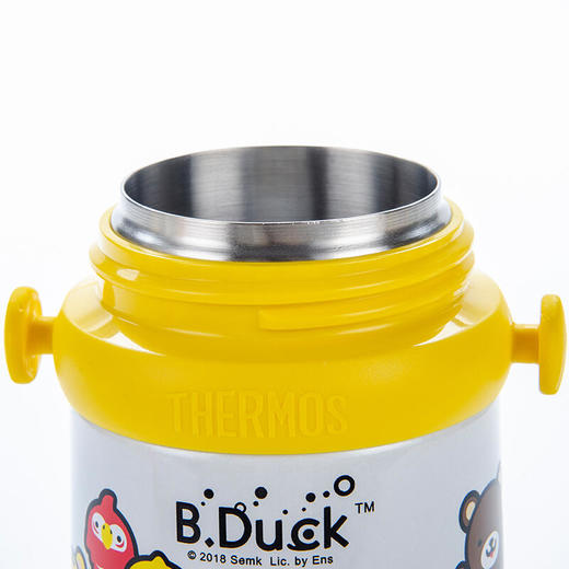 膳魔师小黄鸭高真空不锈钢背带吸管杯400ml 商品图3