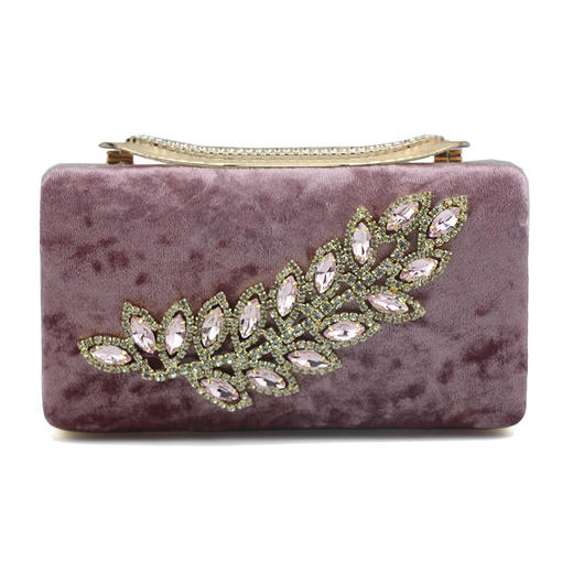 CY-A508新款晚宴手拿包女宴会手包绒面搭配晚礼服的小包百搭旗袍包包 商品图4