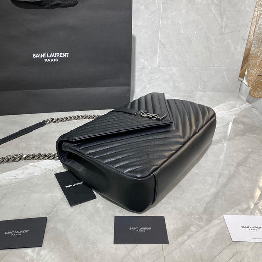 经典邮差包黑色银扣32厘米 商品图6