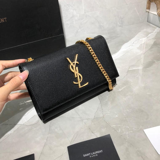 经典KATE黑色牛皮金扣（无流苏） 商品图1