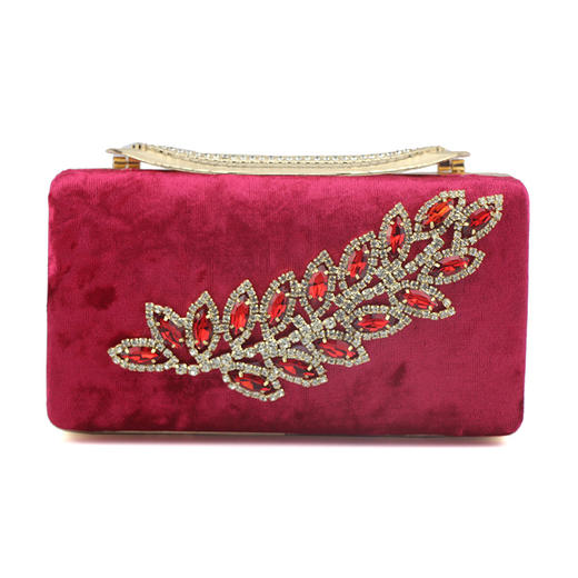 CY-A508新款晚宴手拿包女宴会手包绒面搭配晚礼服的小包百搭旗袍包包 商品图0