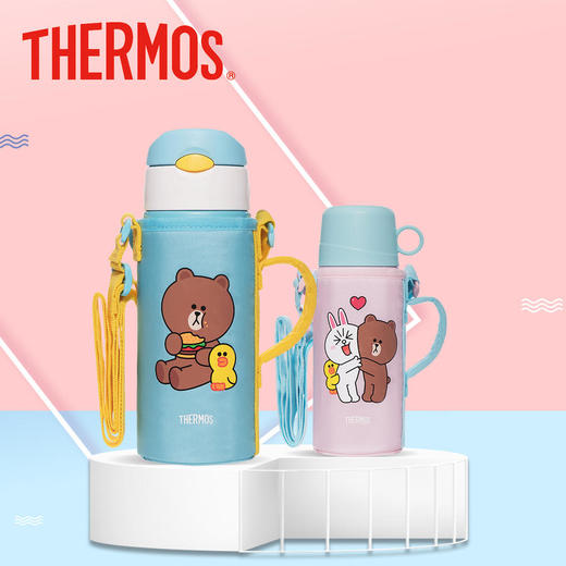 膳魔师LINEFRIENDS双盖两用保温杯FFG-603WF600ml 商品图0