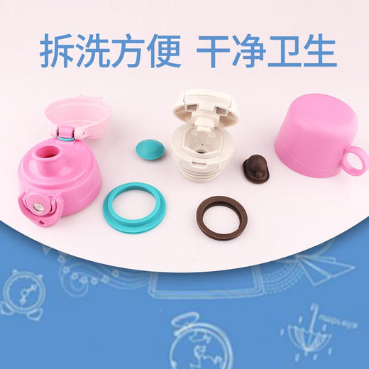 膳魔师lion系列高真空儿童双盖保温壶FFG-603WF630ml 商品图3