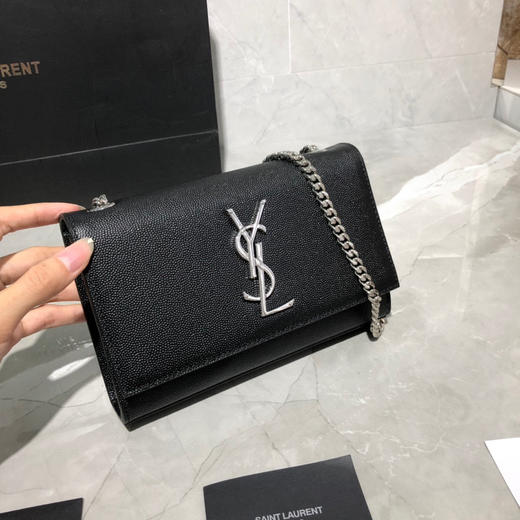 经典KATE黑色牛皮银扣（无流苏） 商品图1