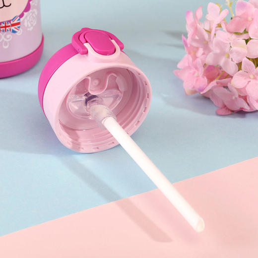 膳魔师小狮子儿童不锈钢吸管杯TCKB-400S400ML 商品图2