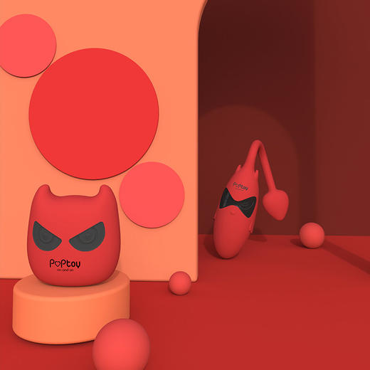 EVO poptoy小恶魔女用遥控智能跳蛋红色按摩震动器 商品图3