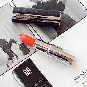 【专柜小样】法国 GIVENCHY纪梵希 小羊皮口红 304少女西柚红 1.5g 商品图3