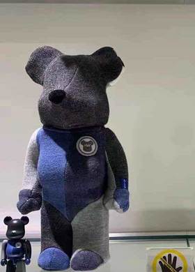 Bearbrick-牛仔布熊-400%
