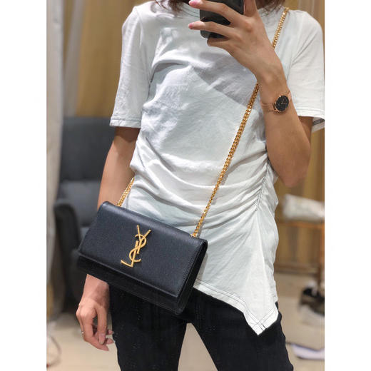 经典KATE黑色牛皮金扣（无流苏） 商品图8