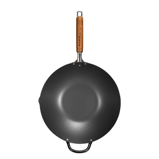 日本神田窒化槌目纹中华炒锅(锅+铲+盖) 商品图7