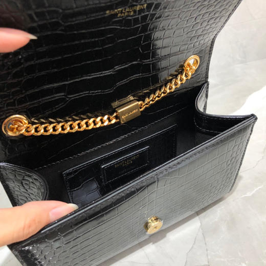 经典款KATE包黑色鳄鱼纹金扣（有流苏） 商品图8
