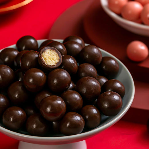 心巧克力球168g桶装礼物婚庆喜糖果抖音网红年货糖果零食【海岛大亨】