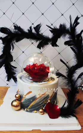 黑色羽毛玻璃花 下单前请仔细阅读商品详情