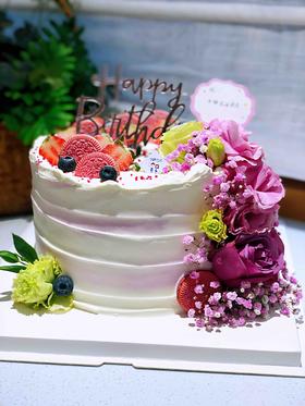 鲜花奶油蛋糕 下单前请仔细阅读商品详情