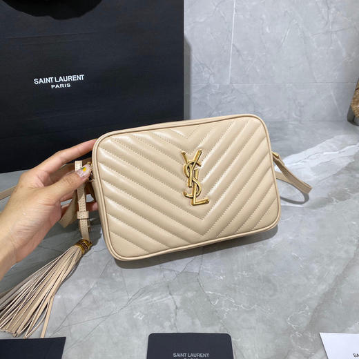 LOU牛皮相机包（杏白色） 商品图0