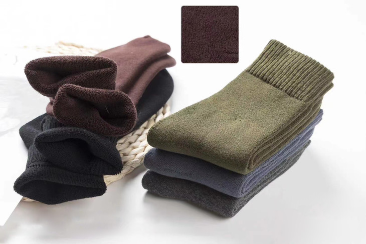 冬季加厚毛圈内里男袜