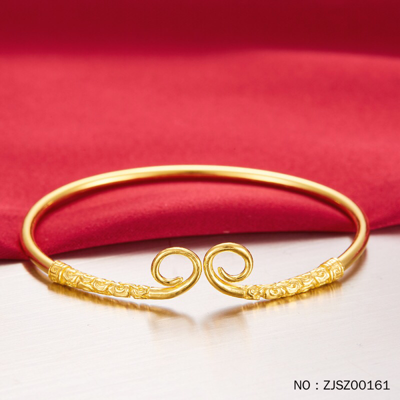 9 紧箍咒之爱你一万年手镯(空心) - 汇福呈祥黄金珠宝钻石高端定制