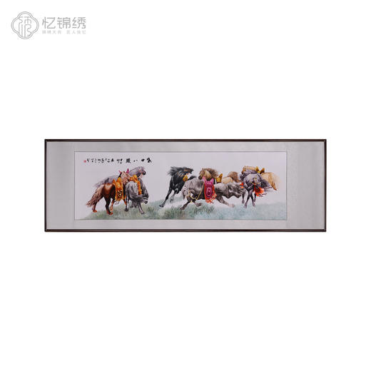 蜀绣单面绣-盛世八骏 商品图1