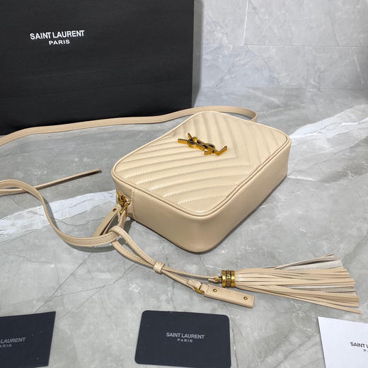 LOU牛皮相机包（杏白色） 商品图5