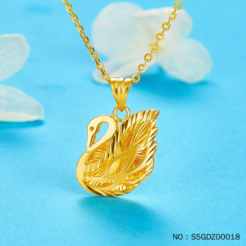 足金999 5g黄金影底天鹅吊坠(不含链) - 汇福呈祥黄金珠宝钻石高端