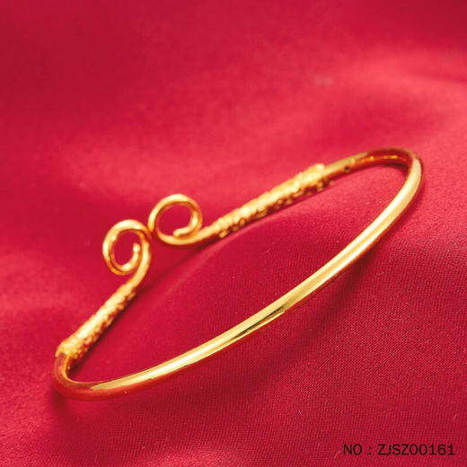 9 紧箍咒之爱你一万年手镯(空心) - 汇福呈祥黄金珠宝钻石高端定制