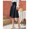 欧芮儿新款高腰显瘦半身裙女中长款复古简约包臀裙a字裙 商品缩略图1