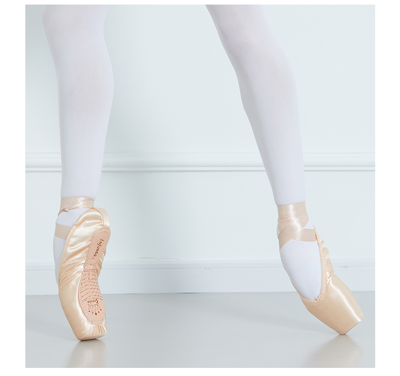 sansha 法国三沙成人绑带芭蕾舞鞋缎面足尖鞋 芭蕾练功鞋硬鞋sp