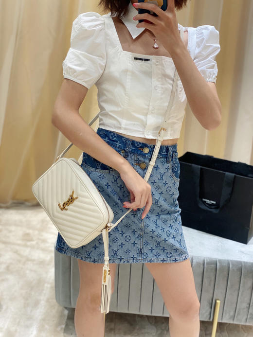 LOU牛皮相机包（奶白色） 商品图8