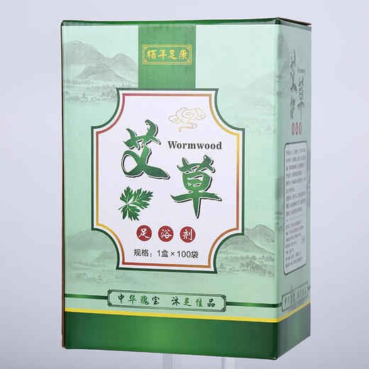 柏年康艾草泡脚粉浴足剂盒装100袋足疗店艾草泡脚足浴用品 商品图2