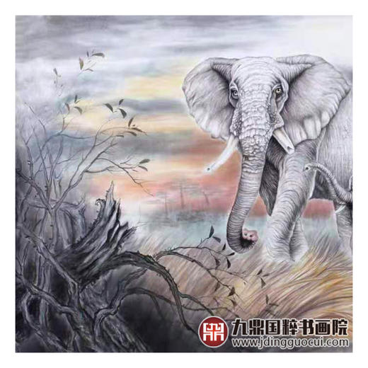 高云鹏《吉人天相》96*178cm 动物横幅作品 办公室/客厅挂画 商品图4