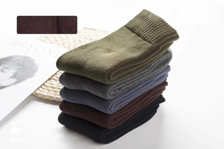 冬季加厚毛圈内里男袜