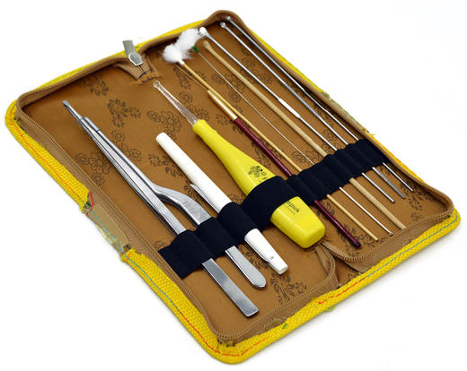 包邮四川小舒服正品高级采耳掏耳工具套装发光耳勺鹅毛棒12件套 商品图1