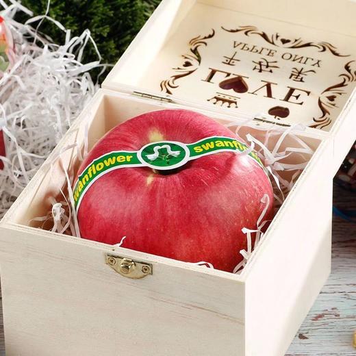 【Merry Christmas】超大精品木制礼盒单只装 圣诞节平安夜苹果果 送佳人送亲友超有范儿（1枚装/单果450g起） 商品图1