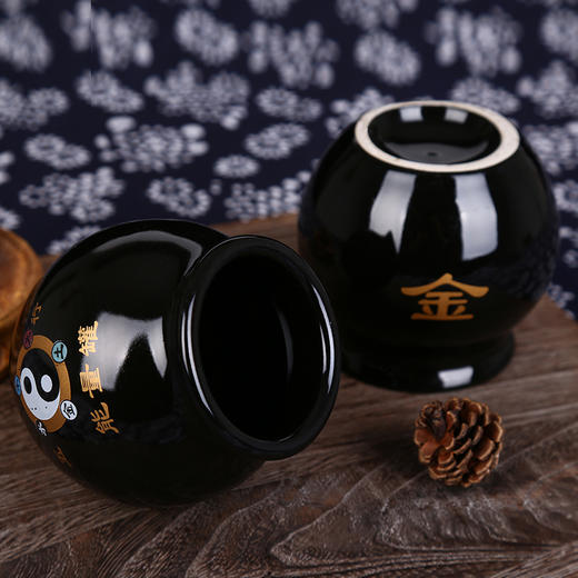 正品五行能量罐家用陶瓷拔罐器火疗拔火罐吸湿拔罐套装美容院专用 商品图4