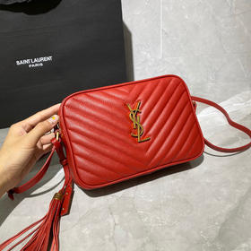 LOU牛皮相机包（正红色）