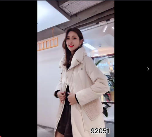 自然码简约个性设计长款羽绒服3d-2q92051